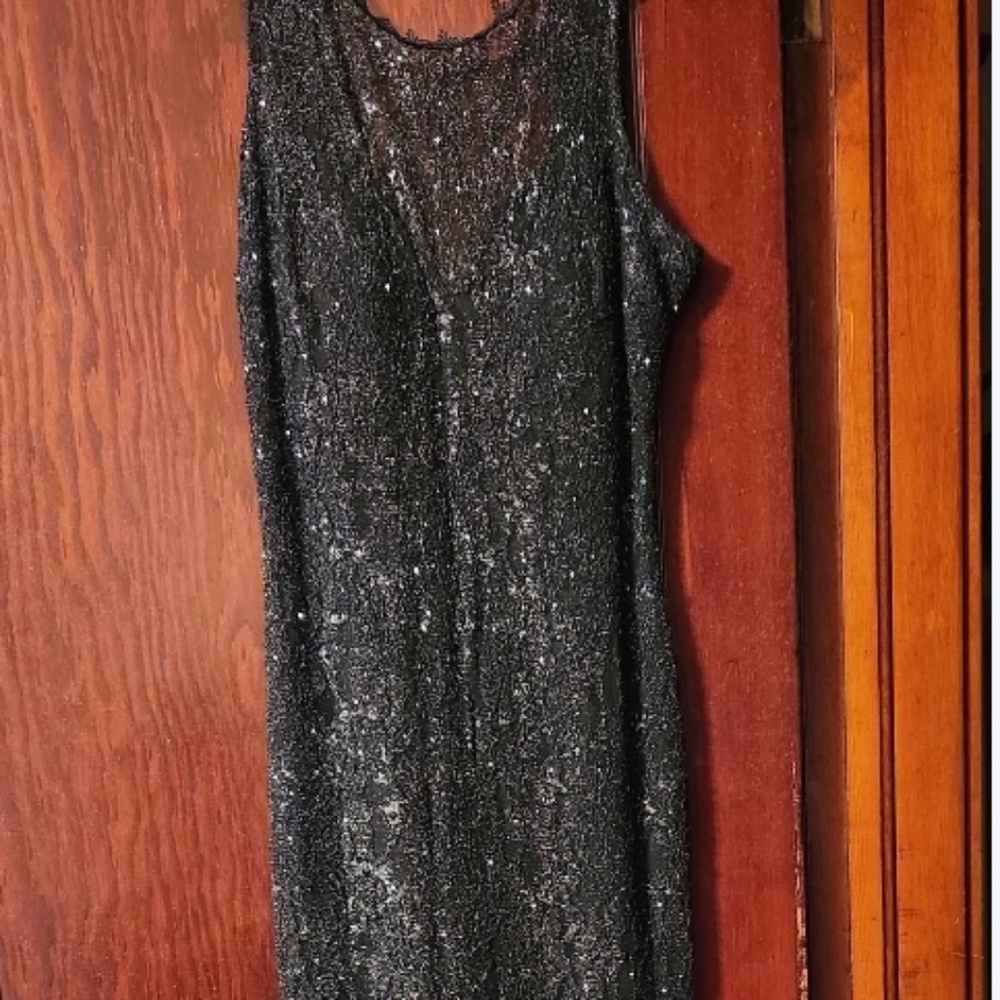 Vintage Black Lace Gown